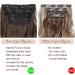 4PCS Thick Full Head Ash Brown Highlights 20 Inch Clip in Hair Extensions - Curly Wavy Synthetic Hairpieces - Buy Online on GoSupps.com