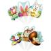 TSJ 24 PCS Easter Cupcake Toppers Bunny Ear Easter Eggs Cupcake Decorations Rabbit Cake Toppers Cake Decor for Easter Theme Baby Shower Party Supplies A-24pcs - Buy Online on GoSupps.com