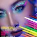 Colorful Eye Liner Set 12 Colors High-Precision Pen Tip Liquid Liner Waterproof UV Fluorescent Eyeliners Neon Glow Supplies Highly Pigmented Graphic Liners for Long-lasting Wearing - Buy Online on GoSupps.com