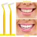 SKHAOVS 40pcs L-Shaped Interdental Brushes 0.7mm - Long Handle, Portable Oral Tooth Clean, Plaque Removal - Yellow - Buy Online on GoSupps.com