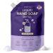 MaisoNovo Hand Soap Refills - Liquid Hand Soap Refill Made in USA - Gentle & Natural - Non Toxic Hand Refill - Good for All Skin Types - Lavender Hand Refill - Pouch 32 oz