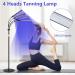 Lampe De Bronzage 4 T tes Lumi re Bleue Autobronzante De 40 W Avec 420 LED Minuterie De 5 30 Minutes Support Portable Rotatif 360 5 Niveaux De Luminosit Et 3 Modes De Fonctionnement. - Buy Online on GoSupps.com