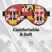 Buy SSIMOO Maryland Flag Eye Mask | Ultra-Soft Light-Blocking for Restful Sleep | International Shipping Available - Buy Online on GoSupps.com