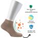Cosyfeel Women Loose Diabetic Socks | 4-Pack Neuropathy Ankle Socks for Ladies | Super Soft Eco-Friendly Bamboo Material | Durable with Seamless Toe | Multicolour Patterns | 4 Seasons 7-9 1/2 SANDSTORM - Buy Online on GoSupps.com