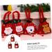 KOMBIUDA Pouch 3pcs Christmas Bag Candy Bags Christmas Packaging Bags Sack Bags Cute Storage Bags Drawstring Pouch - Buy Online on GoSupps.com