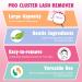 Lash Glue Remover for Lash Clusters - 150ML Adhesive Remover 3 Eco Cleansing Pads & Eyelash Brush - Gentle & Quick DIY Lash Extension Removal - Buy Online on GoSupps.com