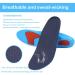 Arch Orthopedic Insoles Walking Insoles Plantar Fasciitis Insoles Heightening Insoles Corrective Insoles Flat Foot Walking Men and Women Comfortable Breathable Deodorant (L(8.5-11UK)) - Buy Online on GoSupps.com