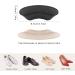 Luter 2 Pair Heel Cushions - Soft Leather Shoe Inserts for Men & Women | Self-Adhesive Heel Pads in Apricot & Black - Buy Online on GoSupps.com