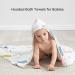 BC BabyCare Hooded Baby Towels - Super Absorbent Muslin Cotton for Newborns | 2 Pack | 95x95 cm - Ideal for Boys & Girls - Buy Online on GoSupps.com