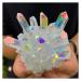 Natural Crystal Rough 70-90mm Natural Beauty Angel Aura Quartz Crystal Cluster for Decoration