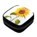 GIAPB Period Bag Sanitary Napkin Storage Bag Pad Holder for Period Makeup Pouch Spring Sunflower Color5039