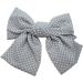 Topkids Accessories Satin Hair Bow Clip Barrette Cute Hair Styling Ribbon Bow Accessory on a Barrette Clip Bows for Girls Kids Women Ladies for Wedding (15cm Blue Denim Polka Dot) - Buy Online on GoSupps.com