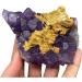 Room Decoration Natural Crystal Rough Natural Purple Stepped Fluorite Cluster specimens Gem Level Stones and Crystals (Size : 4) - Buy Online on GoSupps.com