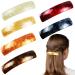 6 pieces of hair clip automatic hair clips for fine hair and medium-thick hair classic French large hair clips tortoise hair clips for women and girls amber