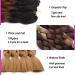 Ali Show 6Pcs Ombre Synthetic Braiding Hair - Jumbo Braids & Mambo Twist Extensions (24inch Black Brown) - International Shipping - Buy Online on GoSupps.com