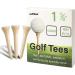 Oodiboo Bamboo Golf Tees - 100PCS, Strictly Selected, Few Defects - 2-3/4 inch & 1-5/8 inch (70/42mm) - Buy Online on GoSupps.com