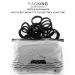 100PCS Black Seamless Cotton Hair Ties for Women - No Crease, No Damage, Soft Ponytail Holders for Thick Thin Hair - Hair Accessories for Girls - Buy Online on GoSupps.com