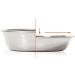 Catit Shallow Double Food Bowl - White | Sleek & Modern Design - Buy Online on GoSupps.com