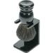 Shaving brush holder plastic black with shaving brush pure badger