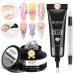 MIZHSE 30g Solid Builder Gel For Nails and 15g Rhinestone Glue for Nails Clear Nail Builder Gel Hard Gel for Nails 3D Nail Sculpting Gel Non-Sticky U V LED Nail Charm Glue Nail Art Salon Home DIY A-Clear solid builder gel+rhinestone glue