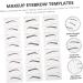 Mipcase 6 Pcs Ladies Suits Makeup Tools Eyebrow Sticker for Makeup Eyebrow Stickers Template Miss Disposable - Buy Online on GoSupps.com