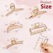 Pack of 5 Large Gold Hair Clips - 8 cm Non-Slip Styling Accessories for Thick Hair | Perfect for Women & Girls - Buy Online on GoSupps.com