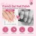 Saviland White Gel Nail Polish French Manicure Kit Fast French Tips Guide Stickers Complete French Tip Tool Easy French Nail Kit Home Beginners French Nails 1-Fast French Tips kit - Buy Online on GoSupps.com