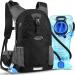 Lunodry drinking bag bicycle backpack with drinking bubble 2L waterproof sports bag 20l hydration backpack men women outdoor running backpack daily backpack hiking backpack for camping ski MTB bike black