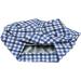 Breathable Blue White Elastic Sleep Caps with Satin Lining for Frizzy Hair - International Shipping Available - Buy Online on GoSupps.com