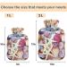 Colorful Naanle Hot Water Bottle - 1L Transparent for Bed Hand & Feet Relief | Pain Relief & Heat Therapy with Mussels & Sea Graves Design - Buy Online on GoSupps.com
