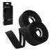 Thinvik EVA Cork Bike Handlebar TapeEnvironmental Bicycle Bar Tape, Anti-Slip Cycling Handle Wraps,Sweat-Absorbent Bicycle Handle Bar Tape Comfortable Grip for Road Bike Cycling-2 Rolls (Black) A1-Black