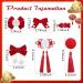6 Pair Chinese Festival Hair Clips for Kids - New Year & Christmas Accessories with Pom Poms, Bows, and Tassels - Buy Online on GoSupps.com