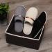 10 Pairs of Fluffy Disposable Hotel House Shoes for Adults - Closed Tip Spa Slippers Perfect for Men & Women - 11.4x4.5 Inches - Comfortable & Stylish - Buy Online on GoSupps.com