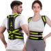 Back Brace Posture Corrector for Women and Men Adjustable Full Back Support Muscle Memory Support Straightener Providing Pain Relief from Neck Shoulder and Back M Medium Obsidian