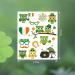 128 Pcs St. Patrick's Day Tattoos Waterproof Temporary Tattoos (Green) - Buy Online on GoSupps.com