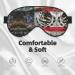SSIMOO Mexican American Flag Eye Mask | Soft & Breathable Sleep Mask for Travel | Relaxation & Comfort - Buy Online on GoSupps.com