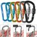 Zalava 6pcs 2D-Clip Locking Carabiner Keychain Clips in 6 Colors - Buy Online on GoSupps.com