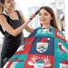 Waterproof Cartoon Christmas Barber Cape - Cheetah Haircut Bib for Men & Women | Unisex Hair Cutting Cape - Buy Online on GoSupps.com