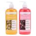 Gel Douche Bain Moussant Spa de Luxe avec Sel d'Epsom Pur Parfum Rose et Camomille Bain Moussant Hydratant L'Huile d'Amande Cadeau d'Anniversaire Cadeau Relaxant pour Femme (2 X 490 ml)