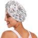 Abstract Floral Pattern Dry Hair Cap & Quick Drying Towel Set Super Absorbent Soft Comfortable 2 Pieces with Button Headband - Ideal for International Shipping - Buy Online on GoSupps.com