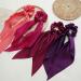 scicent Satin Scrunchies 5 Pieces Solid Silk Long Hair Ribbons Knotted Hair Bows Long Tails Scarf Hair Ties Elastics Rubber Ponytail Holders Accessories for Women Girls - 24012 - Buy Online on GoSupps.com