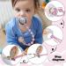 Silicone Pacifier Chain Set - BPA Free 2 Pieces Light Pink & Light Violet - Perfect for Baby Girls - Buy Online on GoSupps.com