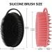 2 Pack Silicone Body Scrubber Loofah & Scalp Massager - Black & Pink | Gentle Shower Brush for Kids, Women, Men | Double-Sided for All Skin Types - Buy Online on GoSupps.com