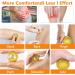 2 Magnetic Hedgehog Massage Balls & 3 Acupressure Rings - Stress Relief Yoga Massage Tools (Gold) - International Shipping Available - Buy Online on GoSupps.com