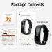 Smart Fitness Tracker with Blood Pressure, Heart Rate, Sleep & Temperature Monitor - Activity Tracker & Pedometer for iPhone & Android - Black - Buy Online on GoSupps.com