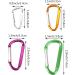 Temlum Aluminum Carabiner Clips - 10 Pack D-Shape Snap Lock Hooks for Camping Travel Hiking & Outdoor Accessories - 2.4 x 4.8cm - Buy Online on GoSupps.com