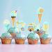 Cheereveal 24 Pieces Ice Cream Cupcake Toppers 6 Shapes Blue Ice Cream Cupcake Picks Hawaii/Sweet Summer Theme Baby Shower Birthday Party Cake Decorations Supplies - Buy Online on GoSupps.com