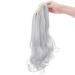 45cm Silver Gray Ponytail Extension - Heat Resistant Hair Piece with Clamp | Smooth & Wavy Styles - Buy Online on GoSupps.com