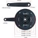 ColouredPeas Square Cone Mountain Crankset - 6/7/8 Speed Universal Crank Set for Mountain Bikes - 170mm Crank Arm - Buy Online on GoSupps.com
