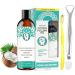 Alcohol-free mouthwash - 237ml natural alcohol-free mouthwash for teeth cleaning | Mouthwash with tongue scraper and toothbrush for teeth whitening | For health dry repair - Buy Online on GoSupps.com